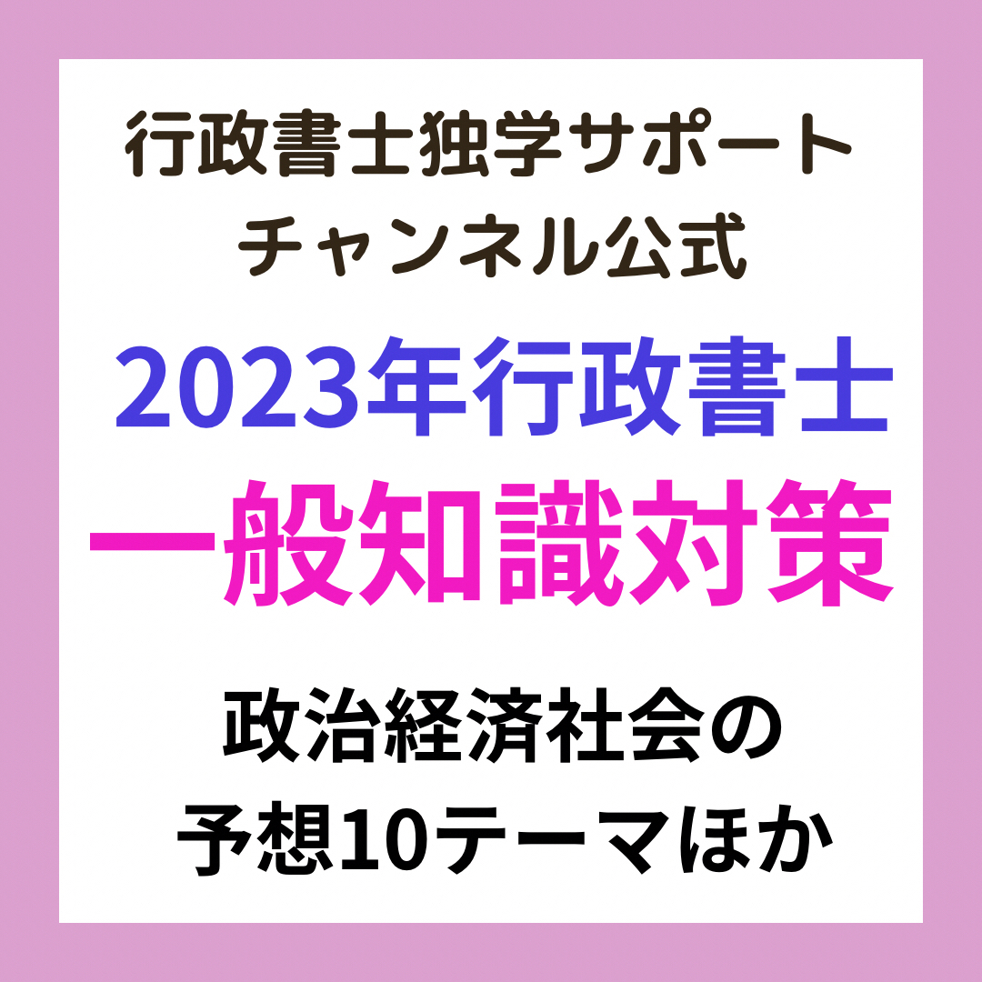 一般知識対策「行政書士独学サポートch４点アップ狙い資料」 その他のその他(その他)の商品写真