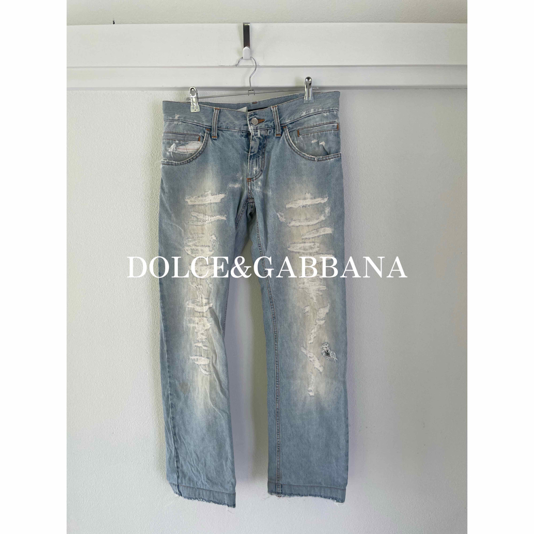 DOLCE&GABBANA ドルチェ&ガッバーナ　デストロイ加工　デニムパンツ