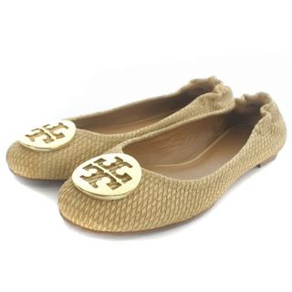 トリーバーチ(Tory Burch)のトリーバーチ パンプス フラット ロゴ 8M 25cm べージュ(ハイヒール/パンプス)