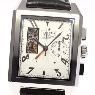 ゼニス(ZENITH)のゼニス ZENITH 03.0550.4021 グランド ポートロワイヤル オープン パワーリザーブ 自動巻き メンズ 箱・保証書付き_762345(腕時計(アナログ))