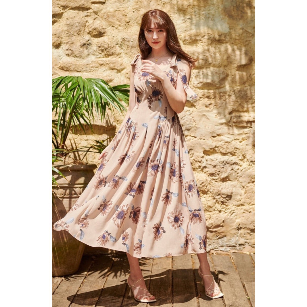 Her lip to - Herlipto SunflowerPrinted Midi Dressひまわりの通販 by ...