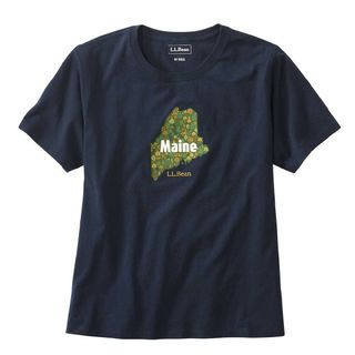 エルエルビーン(L.L.Bean)の新品未使用　L.L.Bean　半袖Tシャツ　XL ネイビー紺(Tシャツ(半袖/袖なし))