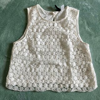 エイチアンドエム(H&M)の【H&M】タンクトップ　トップス　カットソー　レース(タンクトップ)