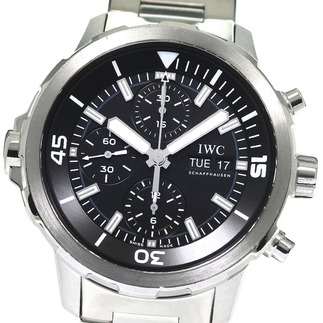 IWC SCHAFFHAUSEN IW376804 アクアタイマー クロノグラフ デイデイト 自動巻き メンズ 良品 _759352