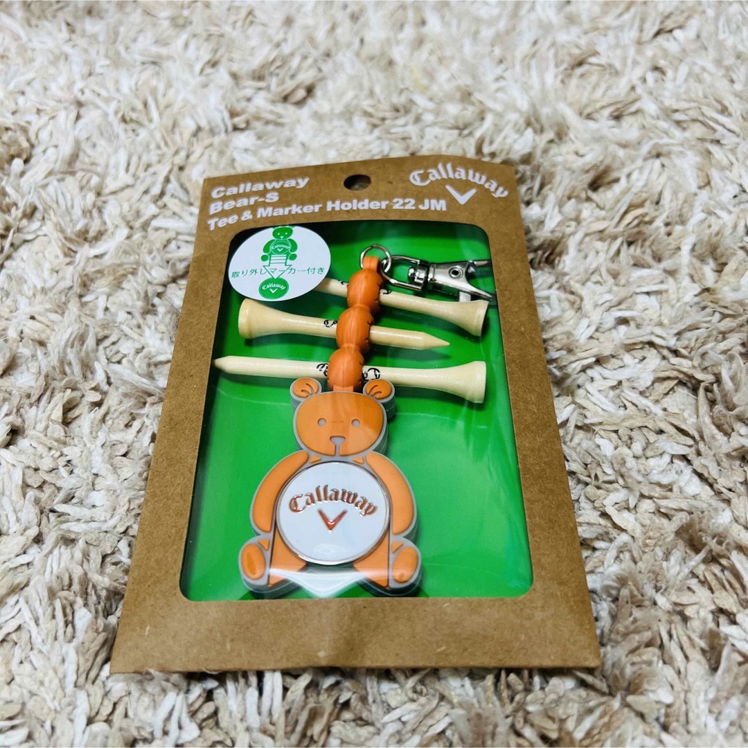Callaway Golf キャロウェイ ベアー ベア ティーホルダー マーカー ブルー ラウンドホルダー の通販 by hira@即購入OK キャロウェイ ゴルフ ベアーS ティ&マーカーホルダー 22JM