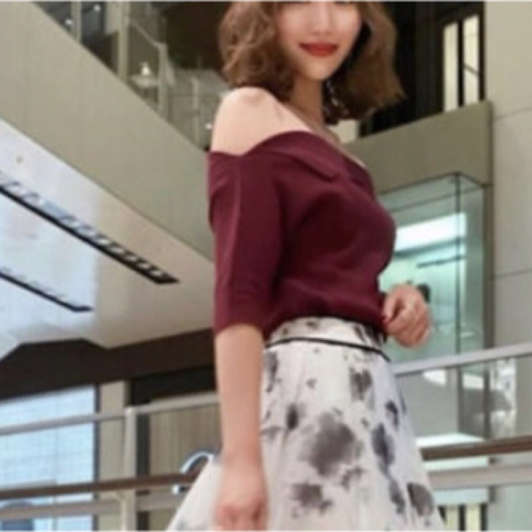 シェリエ sheller 新品♡アシメニットトップス | フリマアプリ ラクマ