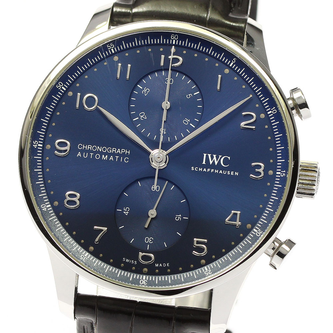 IWC SCHAFFHAUSEN IW371606 ポルトギーゼ クロノグラフ 自動巻き メンズ 箱・保証書付き_762108 | フリマアプリ ラクマ