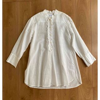 ミナペルホネン(mina perhonen)の未使用　dosa little subhash shirt ドーサ　フリルシャツ(シャツ/ブラウス(長袖/七分))