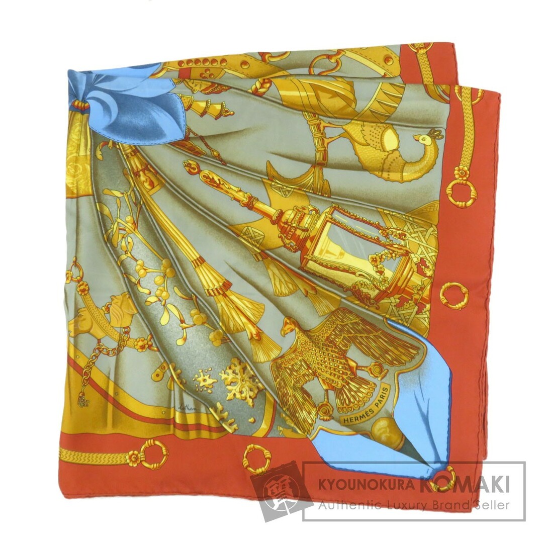HERMES カレ90 シルクの太陽 Soleil de Soie スカーフ シルク レディース-