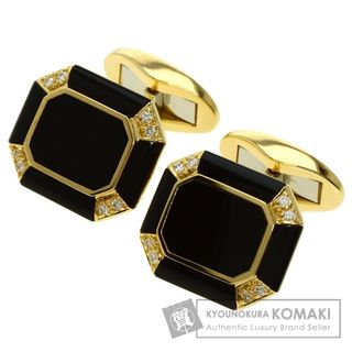 ピアジェ(PIAGET)のPIAGET オニキス ダイヤモンド カフス K18YG メンズ(カフリンクス)