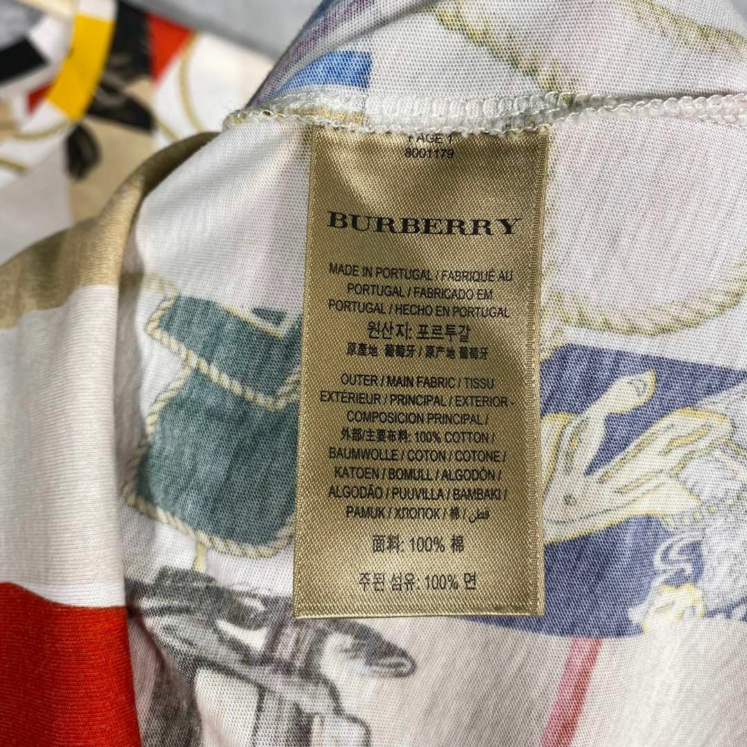 BURBERRY(バーバリー)の『BURBERRY』バーバリー (L) アーカイブスカーフプリント Tシャツ メンズのトップス(Tシャツ/カットソー(半袖/袖なし))の商品写真