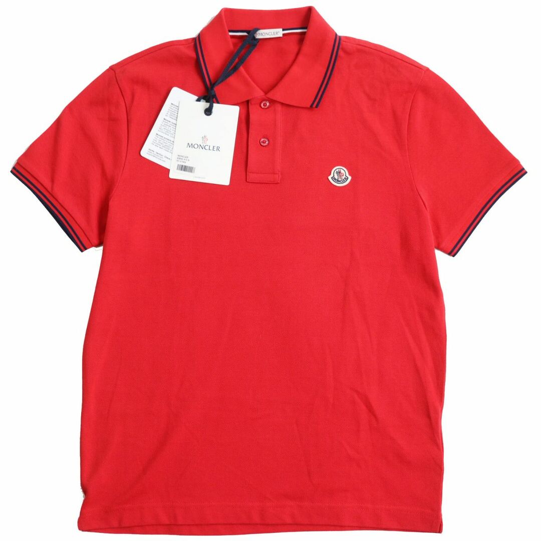 MONCLER - 未使用品○MONCLER モンクレール MAGLIA POLO 鹿の子地 ロゴ