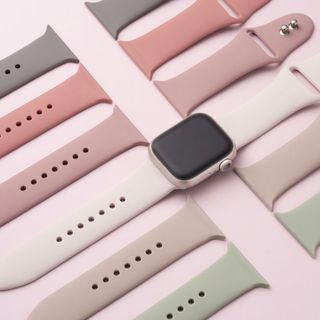 アップルウォッチ Apple Watch バンド ピンクベージュ(ラバーベルト)