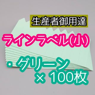 ラインラベル 小 100枚 緑 園芸ラベル カラーラベル 多肉植物 エケベリア(その他)