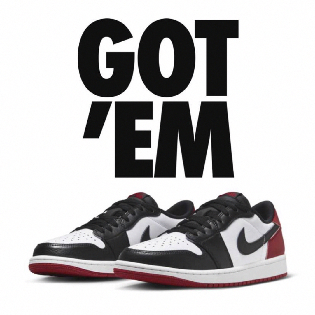 Nike Air Jordan 1 Retro Low OG Black Toe