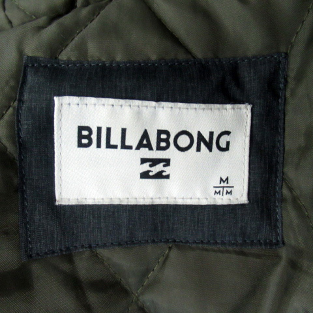 billabong(ビラボン)のビラボン 中綿ジャケット ブルゾンジャケット ミドル丈 フード付き M グレー メンズのジャケット/アウター(ブルゾン)の商品写真