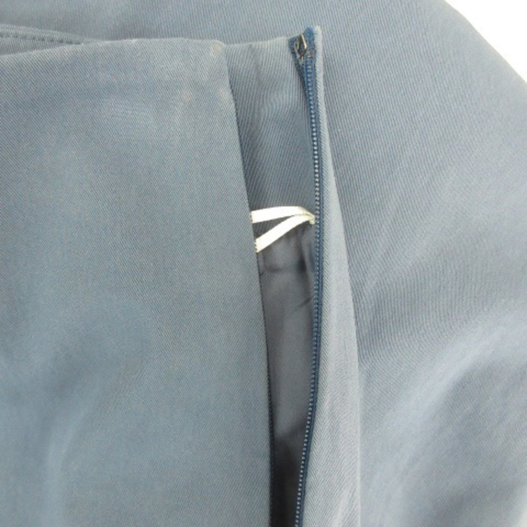 ESTNATION(エストネーション)のエストネーション タイトスカート ミモレ丈 スリット 36 ブルー 青 レディースのスカート(ひざ丈スカート)の商品写真