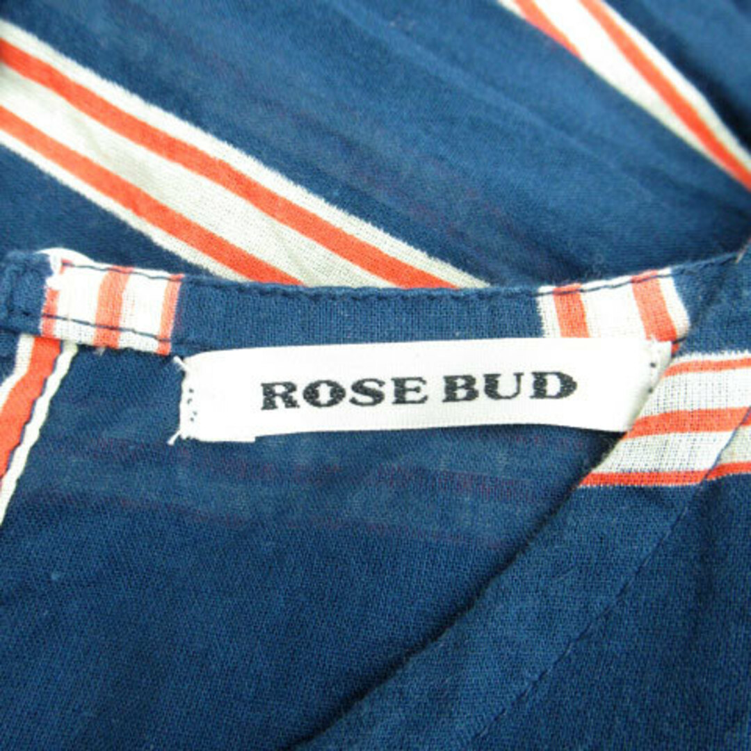 ROSE BUD(ローズバッド)のローズバッド ワンピース ノースリーブ ロング丈 ラウンドネック M ネイビー レディースのワンピース(ロングワンピース/マキシワンピース)の商品写真