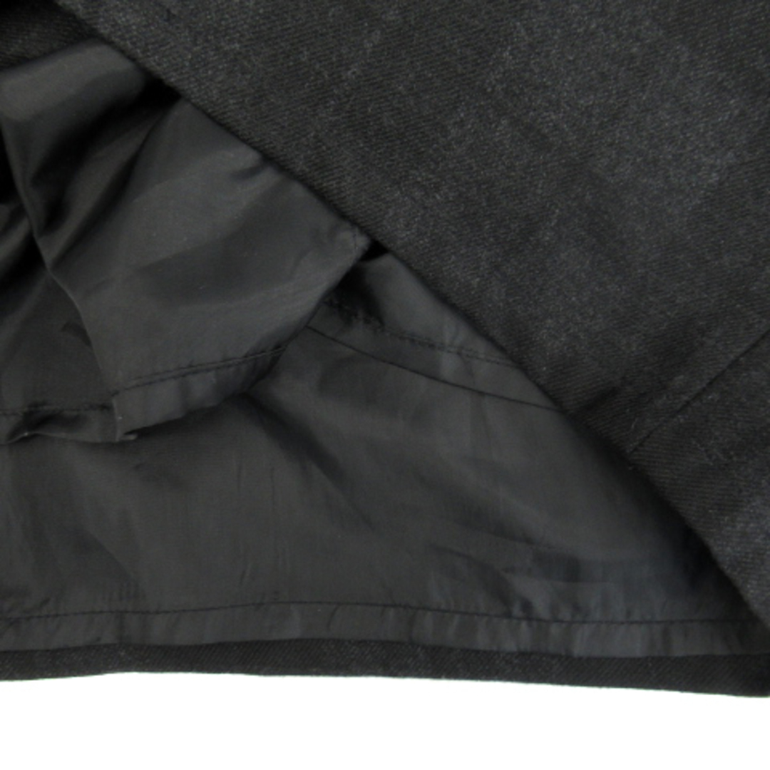 ABAHOUSE(アバハウス)のアバハウス MYSELF タイトスカート チェック柄 M チャコールグレー 黒 レディースのスカート(ひざ丈スカート)の商品写真