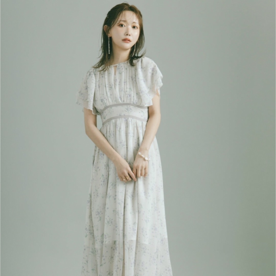 Crayme,(クレイミー)のCrayme 3way Sleeve Flower Dress 23' レディースのワンピース(ひざ丈ワンピース)の商品写真