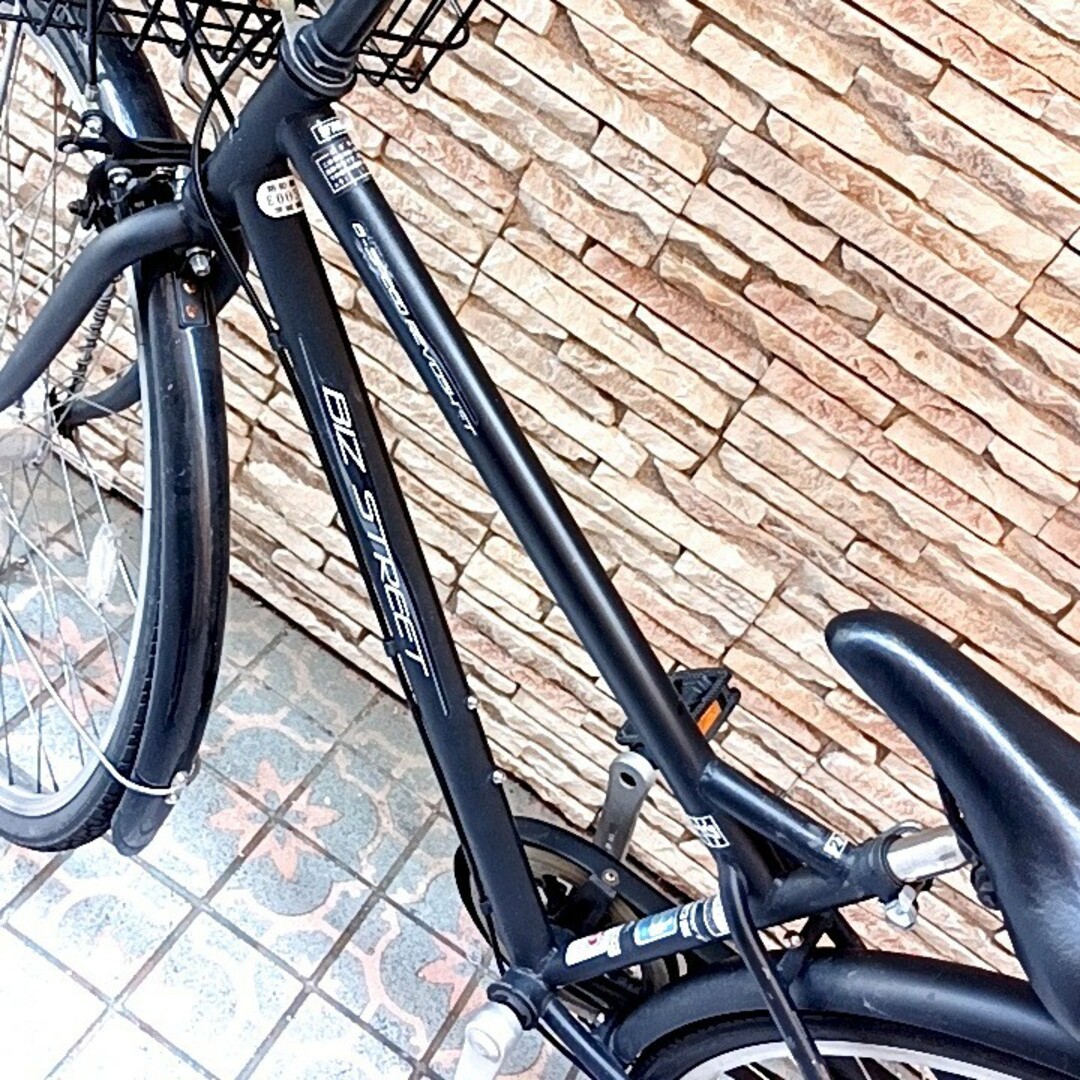 自転車　終了【茨城県】27インチ黒 分解清掃・整備済 スポーツ/アウトドアの自転車(自転車本体)の商品写真