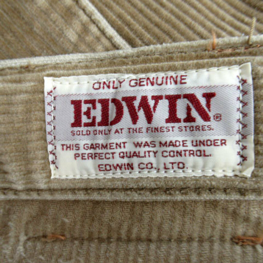 EDWIN(エドウィン)のエドウィン テーパードパンツ コーデュロイパンツ アンクル丈 32 ベージュ メンズのパンツ(スラックス)の商品写真