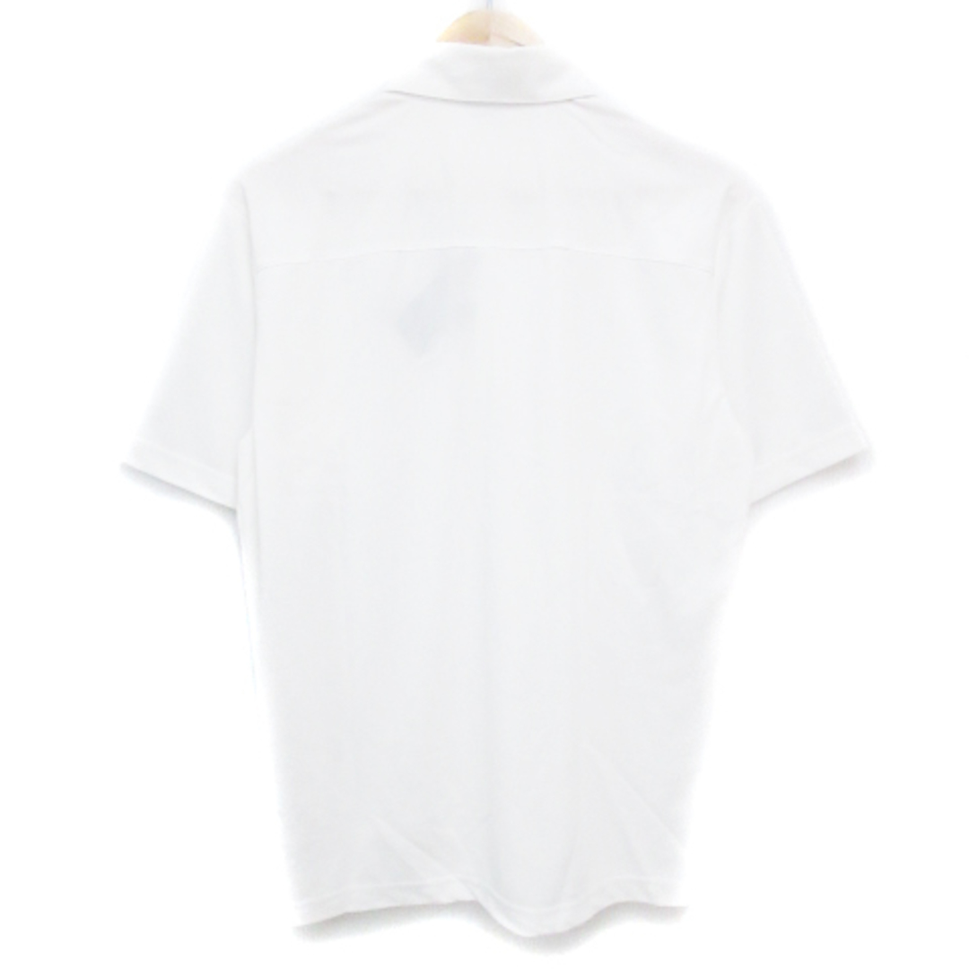 Srixon(スリクソン)のスリクソン ポロシャツ 半袖 ポロカラー ボタンダウン 透け感 ロゴ刺繡 M 白 メンズのトップス(ポロシャツ)の商品写真