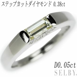 Pt900 ダイヤモンド リング 0.38ct D0.05ct(リング(指輪))