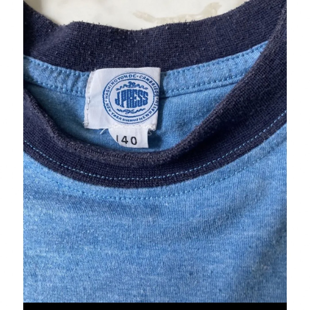 J.PRESS(ジェイプレス)のJ.PRESS（ジェイプレス）半袖Tシャツ　140  ブルー キッズ/ベビー/マタニティのキッズ服男の子用(90cm~)(Tシャツ/カットソー)の商品写真
