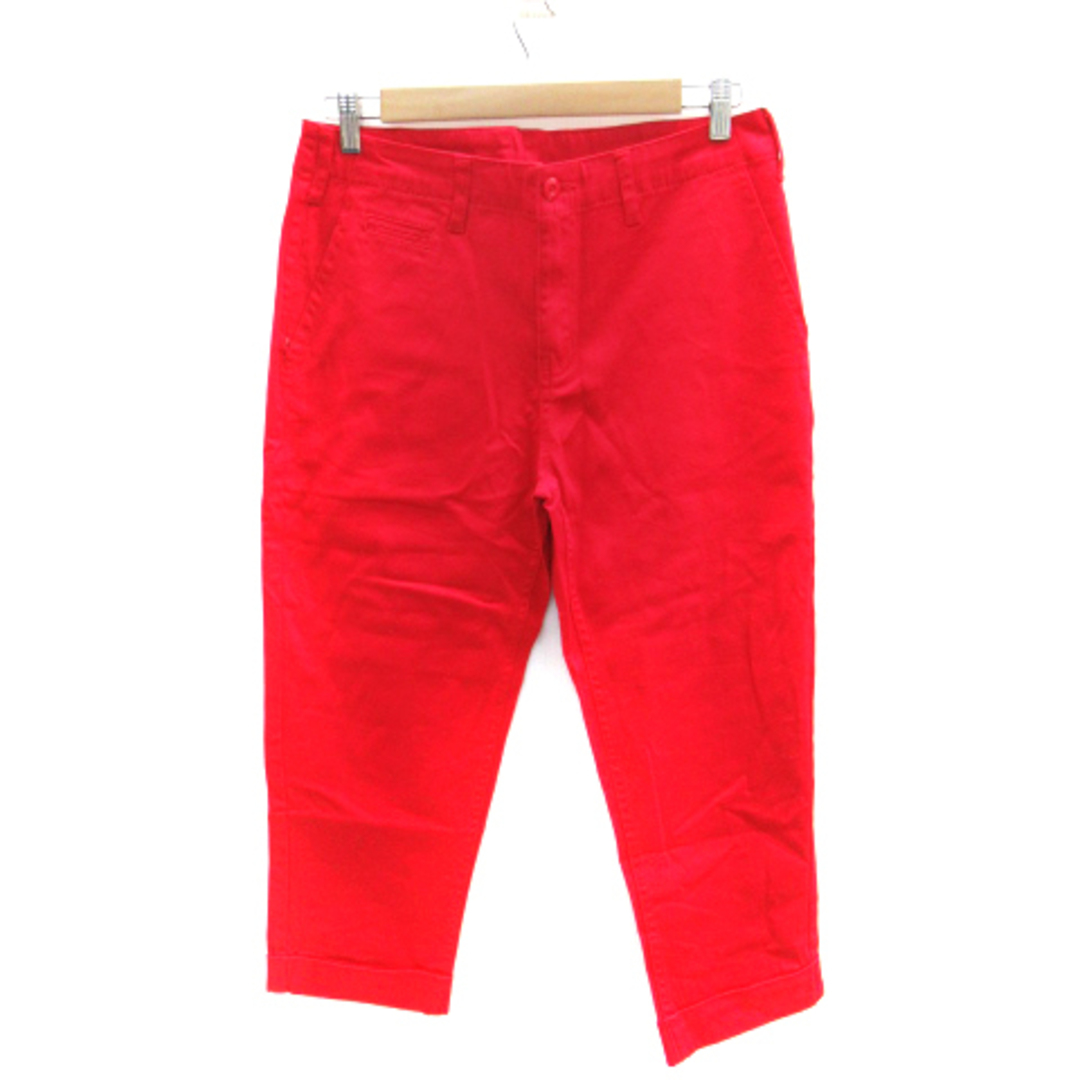 MK MICHEL KLEIN homme(エムケーミッシェルクランオム)のエムケーミッシェルクランオム クロップドパンツ 七分丈 ロールアップ L 赤 メンズのパンツ(スラックス)の商品写真