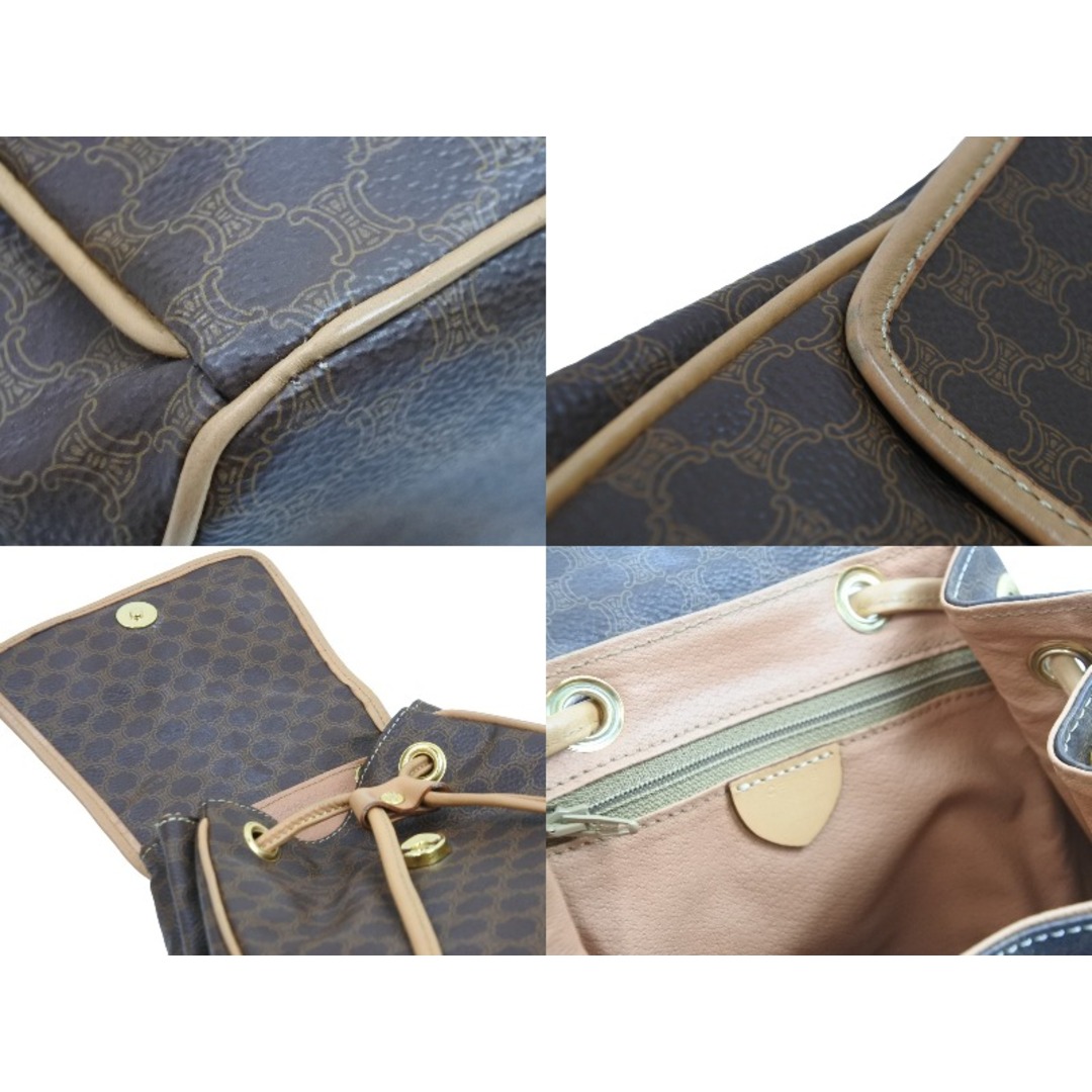 CELINE セリーヌ リュック バックパック マカダム柄 レザー PVC