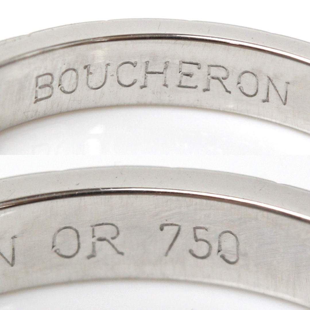 Boucheron ブシュロン K18WG ホワイトゴールド クルドパリ ミディアム リング・指輪 9号 3.2g レディース【美品】