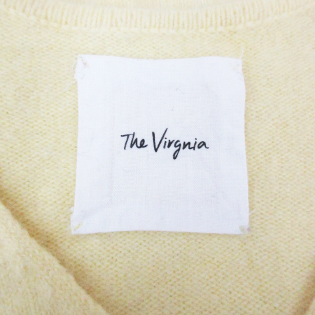 The Virgnia(ザヴァージニア)のザヴァージニア ニット セーター 長袖 Vネック 無地 9 黄色 イエロー レディースのトップス(ニット/セーター)の商品写真