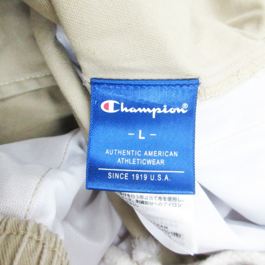 Champion(チャンピオン)のチャンピオン ショートパンツ 短パン チノパンツ イージー ロゴ L ベージュ レディースのパンツ(ショートパンツ)の商品写真