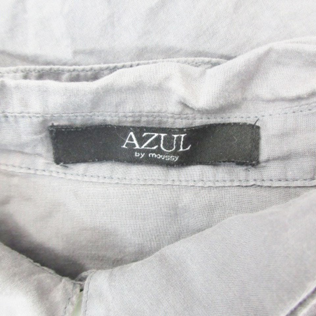AZUL by moussy(アズールバイマウジー)のアズールバイマウジー カジュアルシャツ 七分袖 L チャコールグレー レディースのトップス(その他)の商品写真