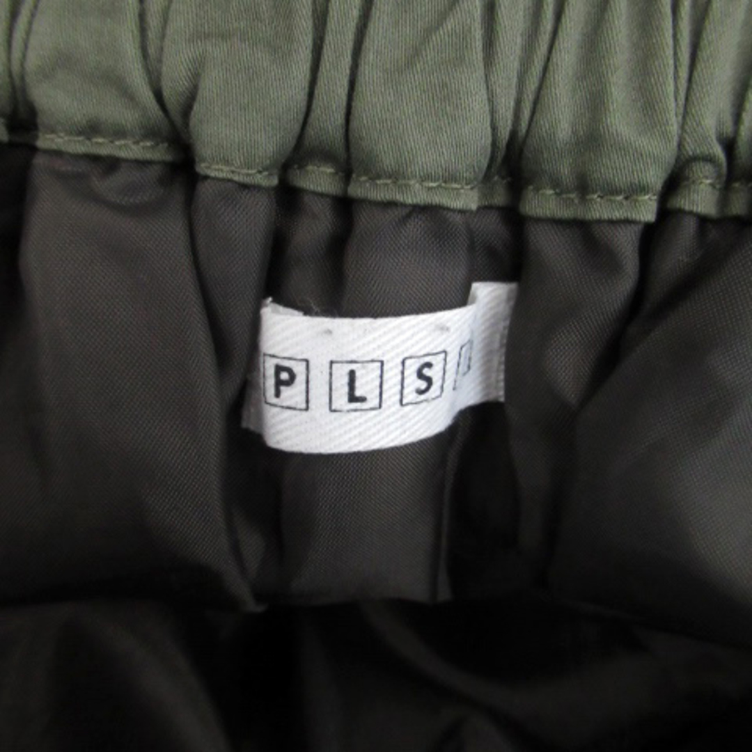 PLST(プラステ)のプラステ PLST フレアスカート ミモレ丈 S カーキ レディースのスカート(ひざ丈スカート)の商品写真