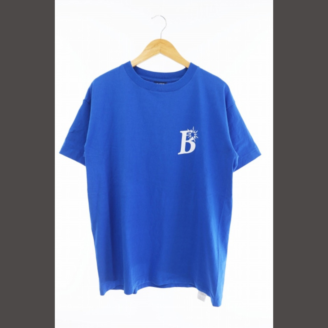 BoTT ボット B Logo ロゴ プリント 半袖Tシャツ L 青 ブルー