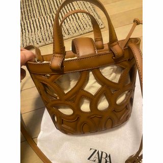 ザラ(ZARA)のZARA  カットワークミニトートバッグ(トートバッグ)