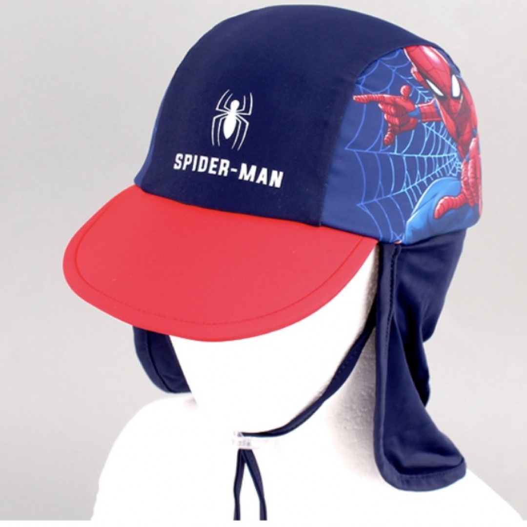 MARVEL(マーベル)の新品！　スパイダーマン スイムキャップ　プール　帽子　キッズ　子供　水遊び　園児 キッズ/ベビー/マタニティのこども用ファッション小物(帽子)の商品写真