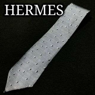 エルメス(Hermes)のエルメス ドット ライトネイビー ネクタイ A106-S06(ネクタイ)