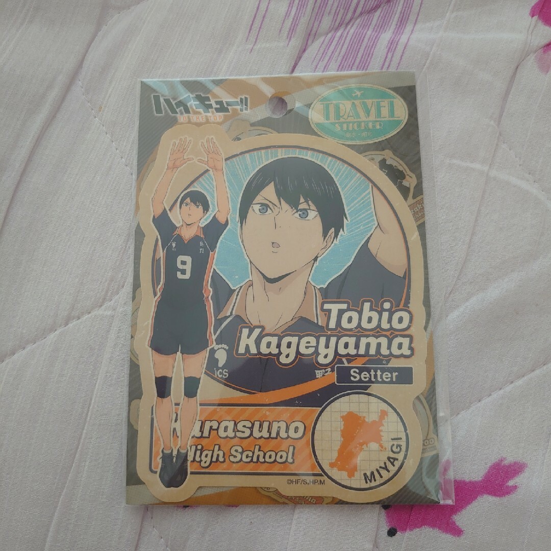 ハイキュー！！　トラベルステッカー　影山 エンタメ/ホビーのおもちゃ/ぬいぐるみ(キャラクターグッズ)の商品写真