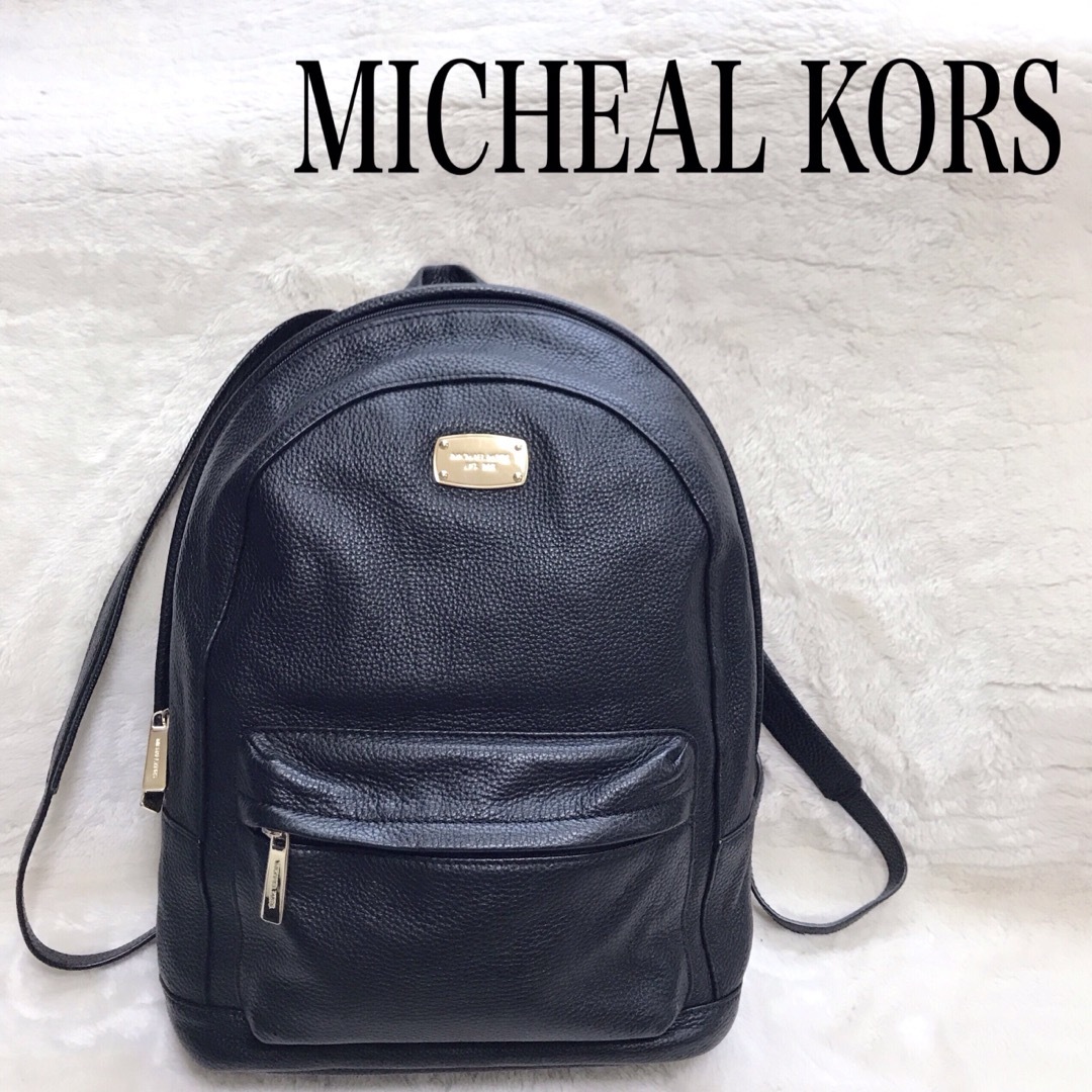 Michael Kors - 美品 MICHAEL KORS オールレザー プレートロゴ