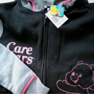 ケアベア(CareBears)の新品　タグ付き　ケアベア　スエット上下セット　パーカー　裏起毛　ブラック　グレー(キャラクターグッズ)