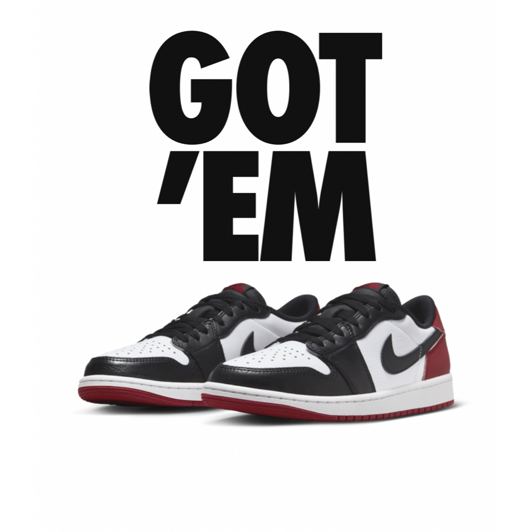 Nike Air Jordan 1 Retro Low OG Black Toe