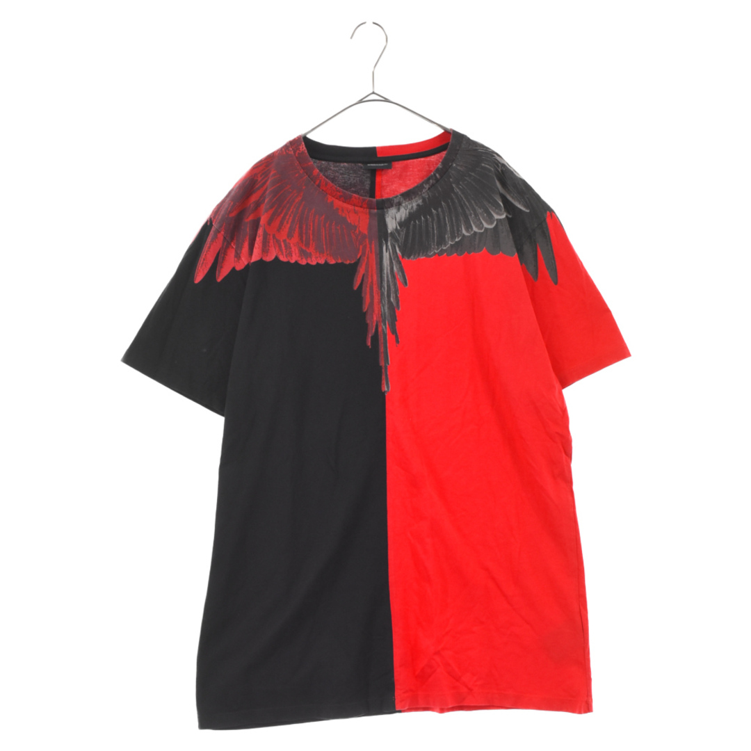 MARCELO BURLON(マルセロブロン)のMARCELO BURLON マルセロバーロン Wing Tee ウィング半袖Tシャツ レッド/ブラック メンズのトップス(Tシャツ/カットソー(半袖/袖なし))の商品写真