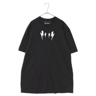 ニールバレット(NEIL BARRETT)のNeil Barrett ニール バレット 21SS Front Thunder Bolt Tee サンダーボルト半袖Tシャツ ブラック BJT048S(Tシャツ/カットソー(半袖/袖なし))