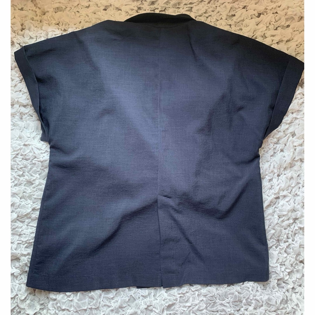 UNITED ARROWS(ユナイテッドアローズ)のICE ポリエステル フレンチスリーブ シャツ ジャケット 接触冷感・吸水速乾 レディースのジャケット/アウター(テーラードジャケット)の商品写真