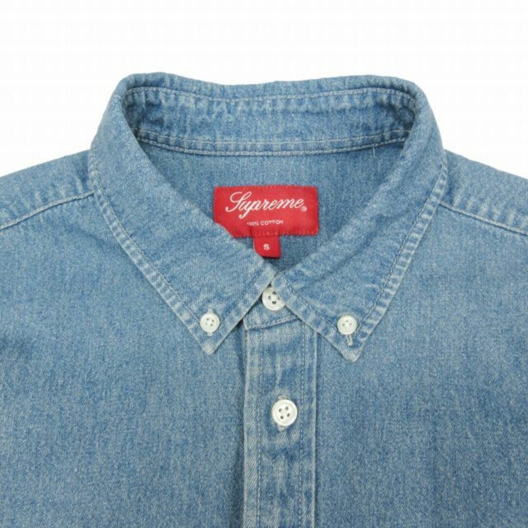 美品 22SS シュプリーム スモールボックス デニム シャツ