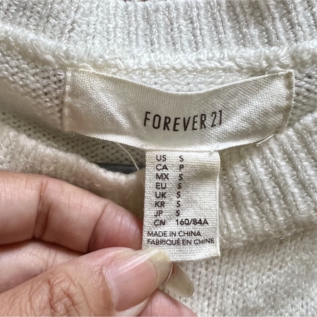 FOREVER 21(フォーエバートゥエンティーワン)のforever21✰ 7分袖ニット Sサイズ レディースのトップス(ニット/セーター)の商品写真