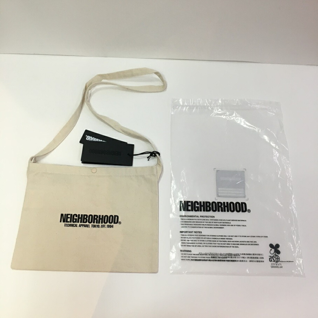 NEIGHBORHOOD - 23SS NEIGHBORHOOD LOGO PRINT SACCHE ナチュラル